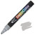 Uchida DecoColor Acrylic Paint Marker, Chisel Tip, Silver
