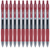PIL31247 - Retractable Fine G2 Gel Ink Rolling Ball Pen Burgundy Box of 12 Pens