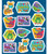 Carson Dellosa One World Germ Busters Motivational Stickers, Assorted, 72 Count