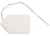 Scalloped Merchandise Tag, 1-7/8"x1-1/4",  White w/String