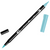Dual Brush Pen, Brush & Fine Tip, Aqua