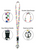 Confetti Lanyard, White