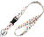 Confetti Lanyard, White