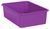 Plastic Storage Bin, Large, Purple