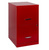 HIRSH "Space Solutions" 2-Drawer Smart File Cabinet - Red