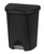 Step-On Wastebasket, 6.6 Gallon, Black