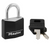 1-3/16" Covered Body Padlock, Black