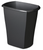 Rectangular Wastebasket, 10 Gal., Black
