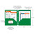 C-line Two-Pocket Heavyweight Poly Portfolio with Three-Hole Punch, 8-1/2" x 11", Green