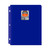 C-line Two-Pocket Heavyweight Poly Portfolio with Three-Hole Punch, 8-1/2" x 11", Blue