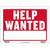 9" x 12" HELP WANTED Sign, Red