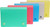 C-line Poly Index Card Case, 4" x 6", Assorted Tropic Colors