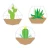 Creative Teaching Press Terrariums Positively Plants 6" Designer Cut-Outs, Assorted, 36 Count