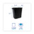 Soft Wastebasket 14qt Black