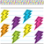 TCR6928 - Brights 4Ever Lightning Bolts Straight Border Trim