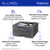 HLL2400D Brother HL-L2400D Compact Monochrome Laser Printer, Duplex, USB-connected, clear, sharp black & white printing