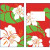 Money Envelope, Hibiscus Nui White/Red