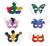 Creativity Street Die-Cut Paper Masks, Mardi Gras Assortment, Assorted Sizes, 24 Count