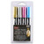 Uchida Bistro Metallic Chalk Marker, Chisel Tip, Assorted Colors, 4 Count