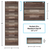 Dark Wood File Storage 10 Pocket Chart