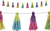 TCR8903 - Tie-Dye Tassels Garland