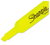 SAN25025 - Close-up of Highlighter, Tank Style, Chisel Tip, Fluorescent Yellow