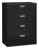 HON "600" Series BRIGADE 4 Drawer Lateral File 42"W - Black