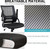 Office Chair - Black | Mesh Lumbar Support, Flip-up Armrests, Swivel, Adjustable, Mid Back