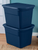 Storage Bin Tote, 18 Gal., Marine Blue