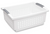 Large Stacking Basket, White