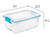 Gasket Box, 12 Qt., Blue Aquarium