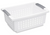Medium Stacking Basket, White