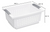 Medium Stacking Basket, White