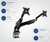 Dual Monitor Arms, Black