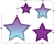 Brights 4Ever Stars Accents, Assorted Sizes, 60 Count