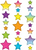 Brights 4Ever Stars Accents, Assorted Sizes, 60 Count