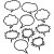 TCR5592 - Black and White Speech/Thought Bubbles Accents