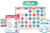 TCR8971 - Watercolor Calendar Bulletin Board Set
