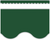 TCR9239 - Pine Green Scalloped Border Trim