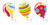 Celebration Balloons Giant Stickrs, Assorted, 36 Stickers