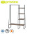 Metal Garment Rack With Wood Shelves