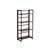 4-Tier Folding Ladder Bookcase, Rustic Brown