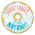 Creative Teaching Press Mid-Century Mod Donut Forget It's My Birthday Badge, 36 Count