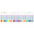 Uchida Graffiti Fabric Markers Set, Assorted Colors, 30 Count