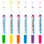 Uchida Graffiti Fabric Markers Fluorescent Set, Assorted Colors, 6 Count
