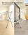 Ameziel Extendable and Foldable Clothes Drying Rack, 45.7-63.4