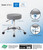 Boss "Be Well Medical Spa" Professional Adjustable Stool - Gray