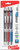 Pentel EnerGel RTX Retractable Liquid Gel Pen, Extra Fine Point (0.3mm) Needle Tip, Assorted Ink, 3 Count