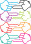 Ashley Magnetic Die-Cut Pointing Fingers, Assorted Colors, 8 Count