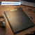 Samsill Value Padfolio with Clipboard and Writing Pad, 9-1/4" x 13", Black